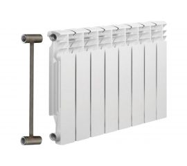 Биметаллический радиатор отопления Solur PRESTIGE 8 секций BMET08 