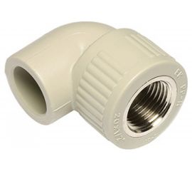 Угольник RTP PN25 комбинированный, внутренняя резьба, D32х1 мм, серая 11042 