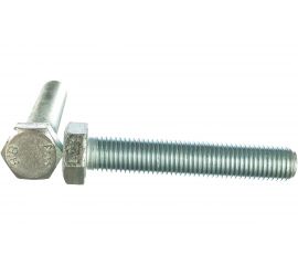 Болт Стройметиз М16х90 DIN 933, класс прочности 8. 8, цинк уп. 10 шт коробка 3025165 