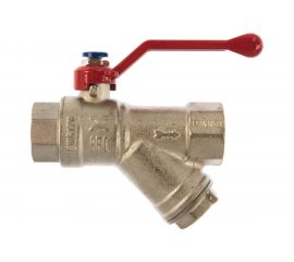 Шаровой кран IVANCI Superior с фильтром, ручка-рычаг, внутренняя/внутренняя резьба 3/4"" IVC.100292.N.04 