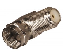 Антенный угловой переходник REXANT RG-6, SAT, штекер F - гнездо F, 06-0021-A 