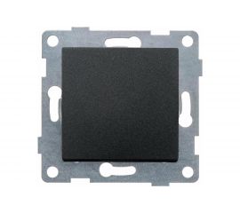 Выключатель GUSI ELECTRIC Ugra 1 клавиша, СУ, 10А, 250В, графит С11В1-010 