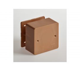 Универсальная коробка для кабель-каналов Ruvinil, 85х85х45 коричневый IP40 65015К 