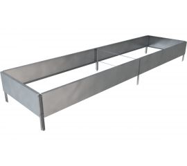 Готовая грядка Delta-Park GX 0.45х1.9 м, серебристая 30020GX_45180Zn 