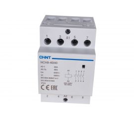 Модульный контактор CHINT NCH8-40/40 40A 4НО AC 220/230В 50Гц 256099 