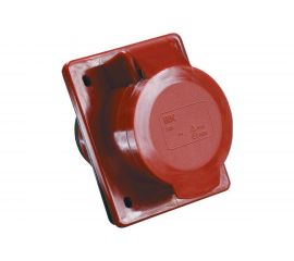 Скрытая розетка IEK 424 3Р+РЕ, 32А, 380В, IP44, ИЭК PSR42-032-4 