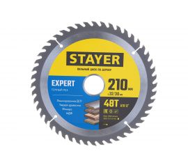 Диск пильный по дереву Точный рез (210x32/30 мм; 48T) Stayer 3682-210-32-48_z01 