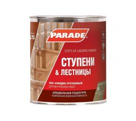 Лак алкидно-уретановый PARADE L15 Ступени & Лестницы глянцевый 0,75 л Россия 90003467321 