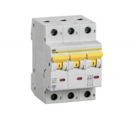 Автоматический выключатель IEK ВА47-60M 3Р 32А 6кА С MVA31-3-032-C 