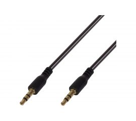 Кабель AUX аудио 3.5 мм REXANT гелевый 1 м черный 18-4080 