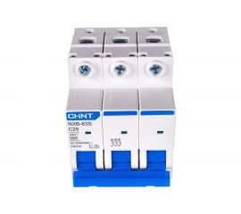 Автоматический выключатель CHINT NXB-63S 3P 25А 4.5kA характеристика C R 296829 