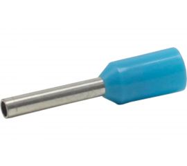 Штыревой втулочный изолированный наконечник KLR KTE 0.75-12 0,75мм2/L=12мм/Синий 1075120 