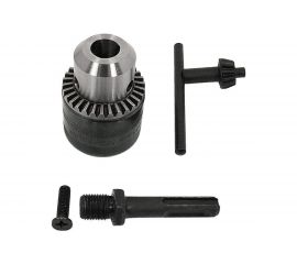 Патрон сверлильный с ключом 1.5-13 мм, 1/2""-20 UNF с переходником SDS+ ЗВП tgs TORGWIN S34186 