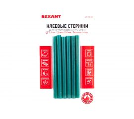 Клеевые стержни в блистере (6 шт; 7х100 мм; зеленые) REXANT 09-1018 