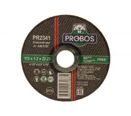 Круг отрезной абразивный 115x1.2x22.23 мм PROBOS PR2341 