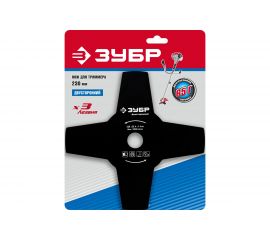 Нож-фреза для бензо- и электрокосы (d=230 мм, 4 лопасти, посадка 25.4 мм) Зубр 70130-4 