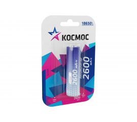Аккумулятор КОСМОС 2600мАч 18650 Li-ion 1BL, KOC18650Li-ion26UBL1 