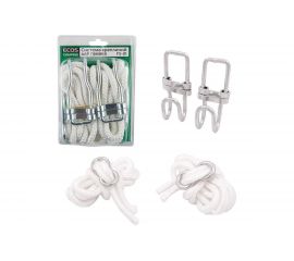 Система креплений для гамака Ecos FS-01 2 веревки, 2 крючка, 2 стопора 004982 