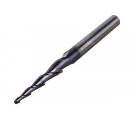 Фреза спиральная двухзаходная конусная сферическая (2х30х70 мм; угол 2A°-7.7; R 1 мм; хв-к 6) NL2QX6.30.2 DJTOL 480 