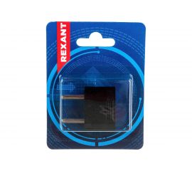 Сетевой плоский адаптер переходник REXANT 16А черный 11-1042-01 