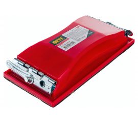 Держалка для наждачной бумаги с металлическим прижимом, красная FIT IT 210x105 мм 39715 