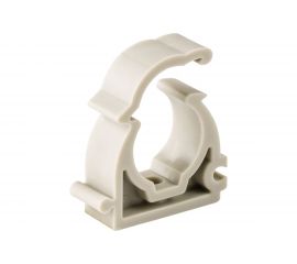 Опора для труб RTP одинарная, с защелкой, D32, серая 19751 