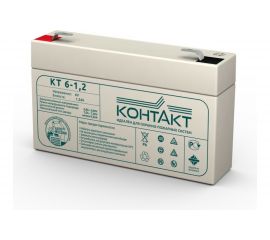 Аккумуляторная батарея КОНТАКТ КТ 6-1.2 (6 В; 1.2 Ач) Магнито-контакт 00-00005961 