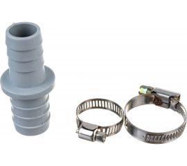 Соединитель поливочных шлангов редукционный 3/4" х 1" в комплекте с хомутами MasterProf ДС.071345 