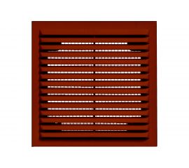 Решетка вентиляционная вытяжная без рамки (130x130 мм; коричневая) ВИЕНТО 1313Вкор 