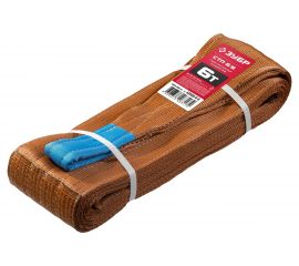 Текстильный петлевой строп ЗУБР СТП-6/6, коричневый, г/п 6 т, длина 6 м 43556-6-6 