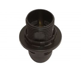 Патрон DORI Е-14 термостойкий пластик, с кольцом, черный 45847 