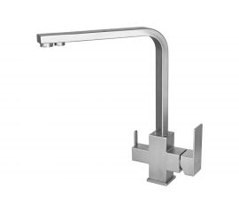 Смеситель для кухни WISENT с подводкой питьевой воды, сатин W4333-3 