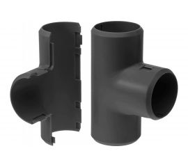 Разборный тройник Промрукав черный д20 50шт PR13.0196 