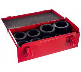 Набор ударных головок SIS-8803 (1""; 24-50 мм; 9 шт.) SUMAKE 636970 