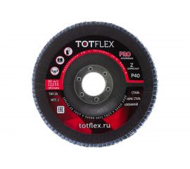Круг лепестковый торцевой AGGRESSOR-PRO 2 (125x22 мм; Z; P40) TOTFLEX 4631148128057 
