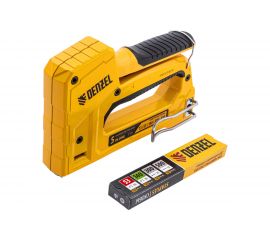 Мебельный степлер Denzel тип 53 и 13, 6-14 мм, тип 140, 10-14 мм, тип 300, 15 мм, тип 500, 15 мм 40215 