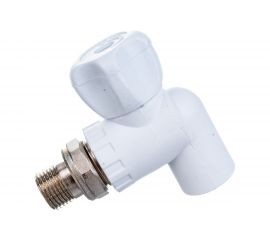 Шаровый кран для радиатора КРОСС PPRC с американкой, угловой 20-1/2 НР 60150 