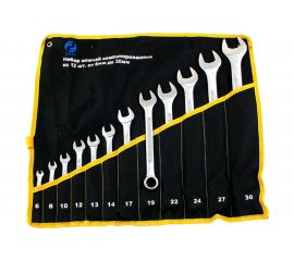 Набор ключей CNIC комбинир. из 12-ти шт. рожк. и накид. 6 - 30 в сумке 016 39802 