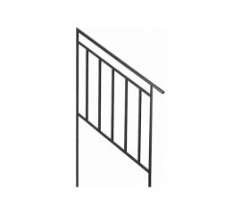Перила металлические для лестниц Эко 3 ступени 160x90x4 УЛИЧНЫЕ ЛЕСТНИЦЫ MP-ECO-PR-3 