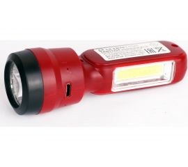 Аккумуляторный фонарь Ultraflash LED53764 4В, красный, 2LED, 3 Вт, 2 режима, USB 14664 