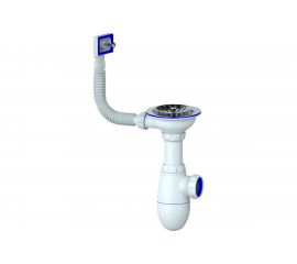 Сифон Unicorn B410 3 1/2х40 с прямоугольным переливом 533277 