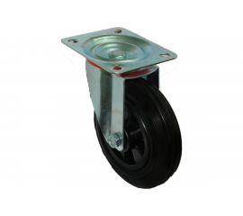 Колесо для мусорных контейнеров поворотное усиленное SC80 200 мм MFK-TORG 4001200-KU 