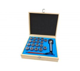 Патрон цанговый КМ3 с набором цанг ЕR 32 18 шт, 3-20 мм TORNERI 041902 