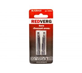 Бита SL0,6х4,5 мм, 50 мм, 2 шт. REDVERG 6623485 