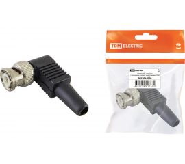 Штекер BNC TDM под винт, с колпачком, угловой, индивидуальная упаковка SQ1809-0036 