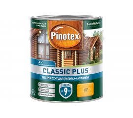 Быстросохнущая пропитка-антисептик 3в1 PINOTEX CLASSIC PLUS (сосна; 2.5 л) 5479952 