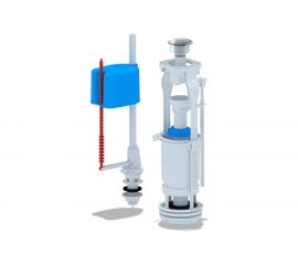 Арматура для бачка АНИ Пласт набор: нижняя подводка, кнопка хром, 1 режим, эконом WC6550M 023-2655 