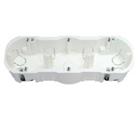 Коробка Bylectrica для 3-х местной рамочно-узловой сборки гипсокартон с винтами 226x76x45,5 мм, К-220 исп.1 