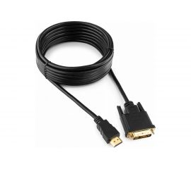 Кабель Cablexpert HDMI-DVI 19M/19M 4.5м single link черный CC-HDMI-DVI-15 