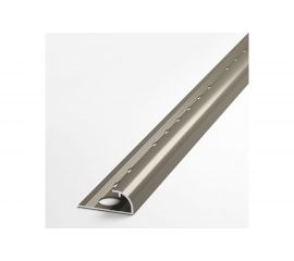 Профиль для плитки ЛУКА алюминиевый окантовочный, 9 мм, 2.7 м, анодированный, шампань УТ000021481 